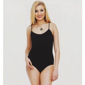 4025 Likralı  Çıtçıtlı İp Askılı Kadın Body