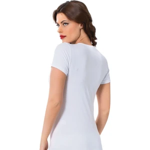 Kısa Kollu Body - Beyaz - Akbeniz