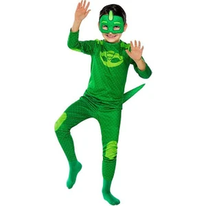 Tarz Kids Pijamaskeliler Kertenkele Çocuk Kostüm 4-12YAŞ