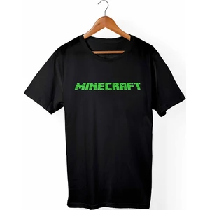 Minecraft Çocuk Siyah T-shirt