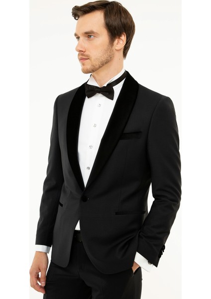 Siyah Slim Fit Ceket