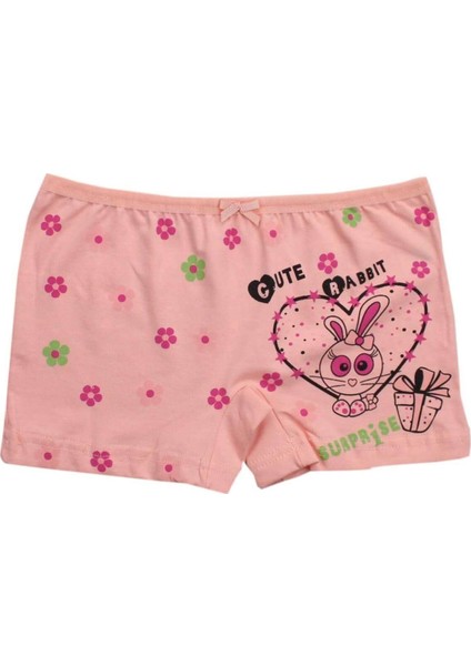 3069 3'lü Paket Likralı Kız Çocuk Boxer