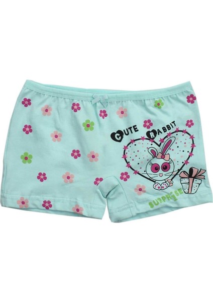3069 3'lü Paket Likralı Kız Çocuk Boxer
