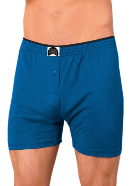 4020 6'lı Paket Havlu Bel Düz Penye Erkek Boxer
