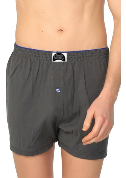 4020 6'lı Paket Havlu Bel Düz Penye Erkek Boxer