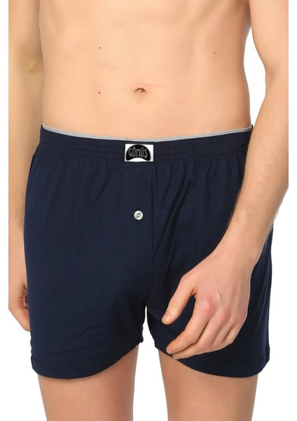 4020 6'lı Paket Havlu Bel Düz Penye Erkek Boxer