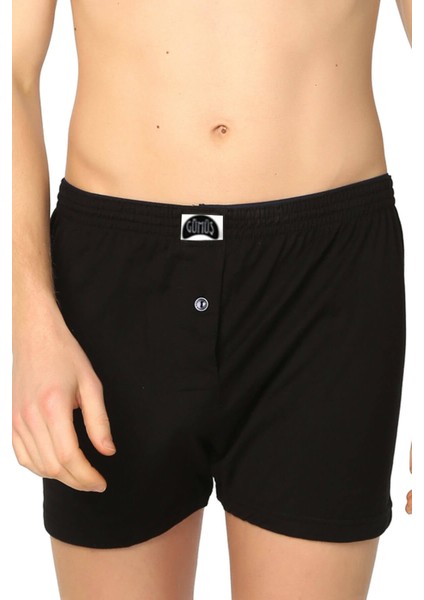 4020 6'lı Paket Havlu Bel Düz Penye Erkek Boxer