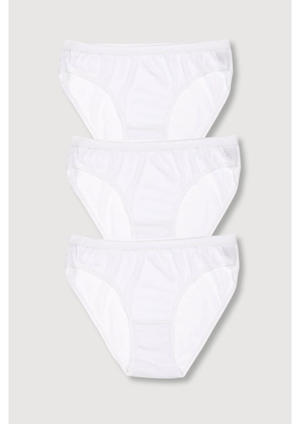 3'lü Paket Pamuklu Bikini Kadın Külot
