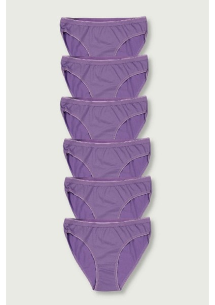 6'lı Paket Kadın Pamuklu Bikini Külot