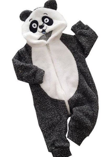 Welsoft Fermuarlı Panda Tulum