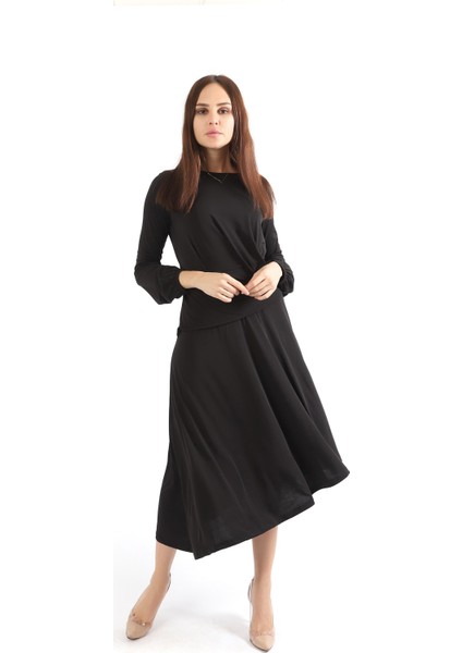 Kadın Beli Volanlı Sandy Elbise Elb32267