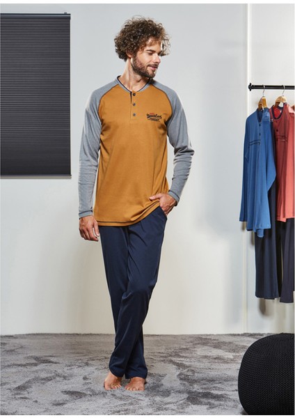 21314 Erkek Düğmeli Pijama Takımı