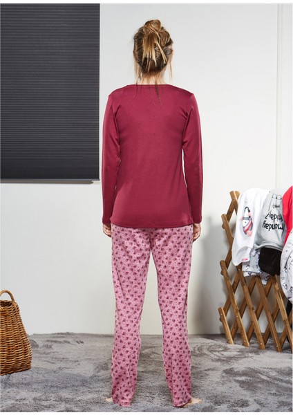 21159 Kadın V Yaka Pijama Takımı