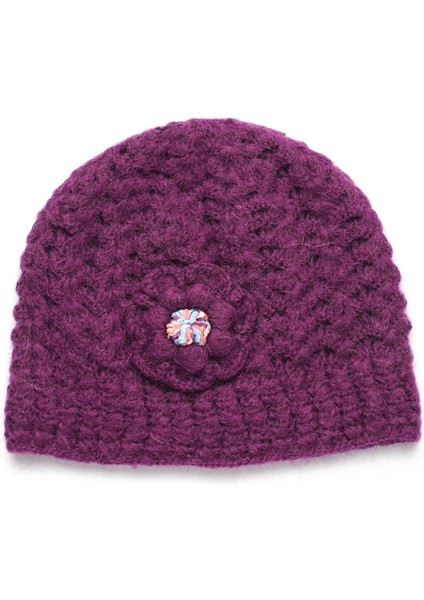 Pinkbear Özel Tasarım %100 Handmade El Örgüsü Yerli Üretim Outdoor Yün Kadın Bere Şapka