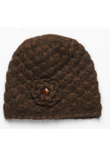 Pinkbear Özel Tasarım %100 Handmade El Örgüsü Yerli Üretim Outdoor Yün Kadın Bere Şapka