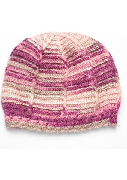 Pinkbear Özel Tasarım %100 Handmade El Örgüsü Yerli Üretim Outdoor Yün Kadın Bere Şapka