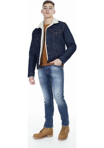 Type 3 Sherpa Trucker Rockridge İndigo Erkek Trucker