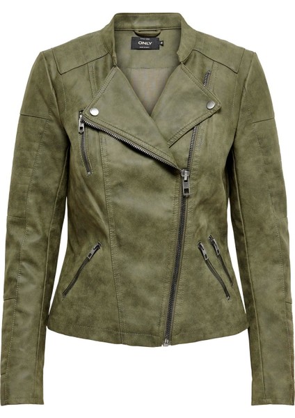 Ava Faux Leather Bıker Otw Noos