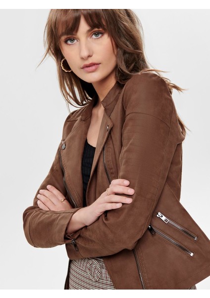 Ava Faux Leather Bıker Otw Noos