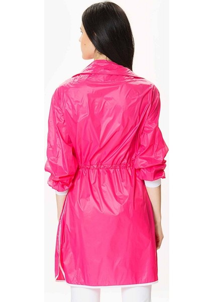 Kadın Bel Lastikli Pembe Yağmurluk-Y9918001-003 modelleri