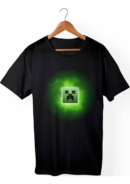Minecraft Çocuk Siyah T-shirt
