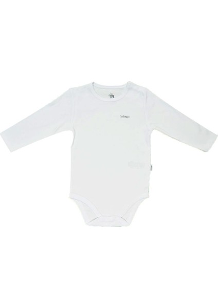 Basic Uzun Kollu Bebek Body BU4020 Beyaz 0-3 Ay