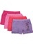 3069 4'lü Paket Elastan Kız Çocuk Boxer 2