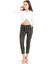 Kadın Beli Kemerli Bilekte Pantolon Pnt19022 1