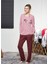 Kadın Yuvarlak Yaka Pijama Takımı Pjs21136 1