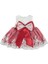 Ponpon Baby Kız Bebek 5 Parça Elbise Mevlütlük Takım, Düğün, Kına Elbisesi Kırmızı 0-6 Ay