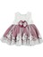 Ponpon Baby Kız Bebek 5 Parça Elbise Mevlütlük Takım, Düğün, Kına Elbisesi Fuşya 0-6 Ay