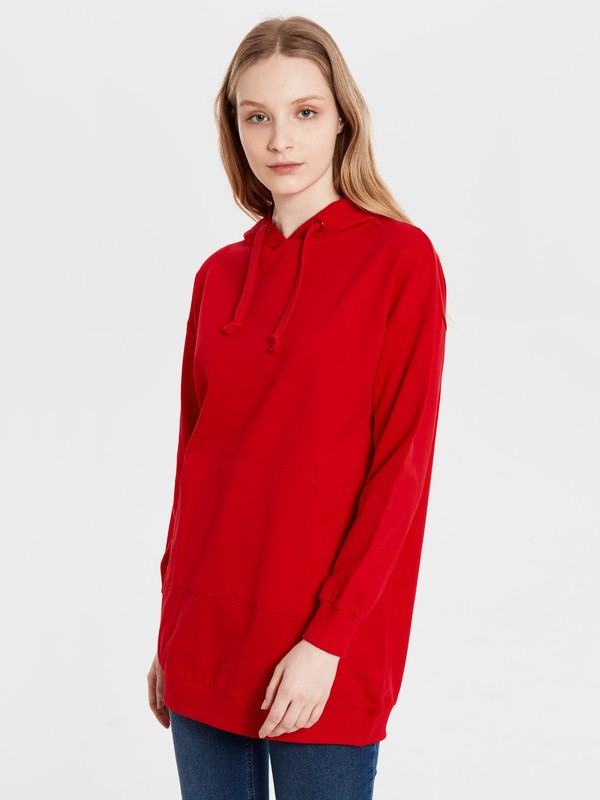 Lc Waikiki Kadin Kirmizi Tunik 9wv142z8 Trendyol