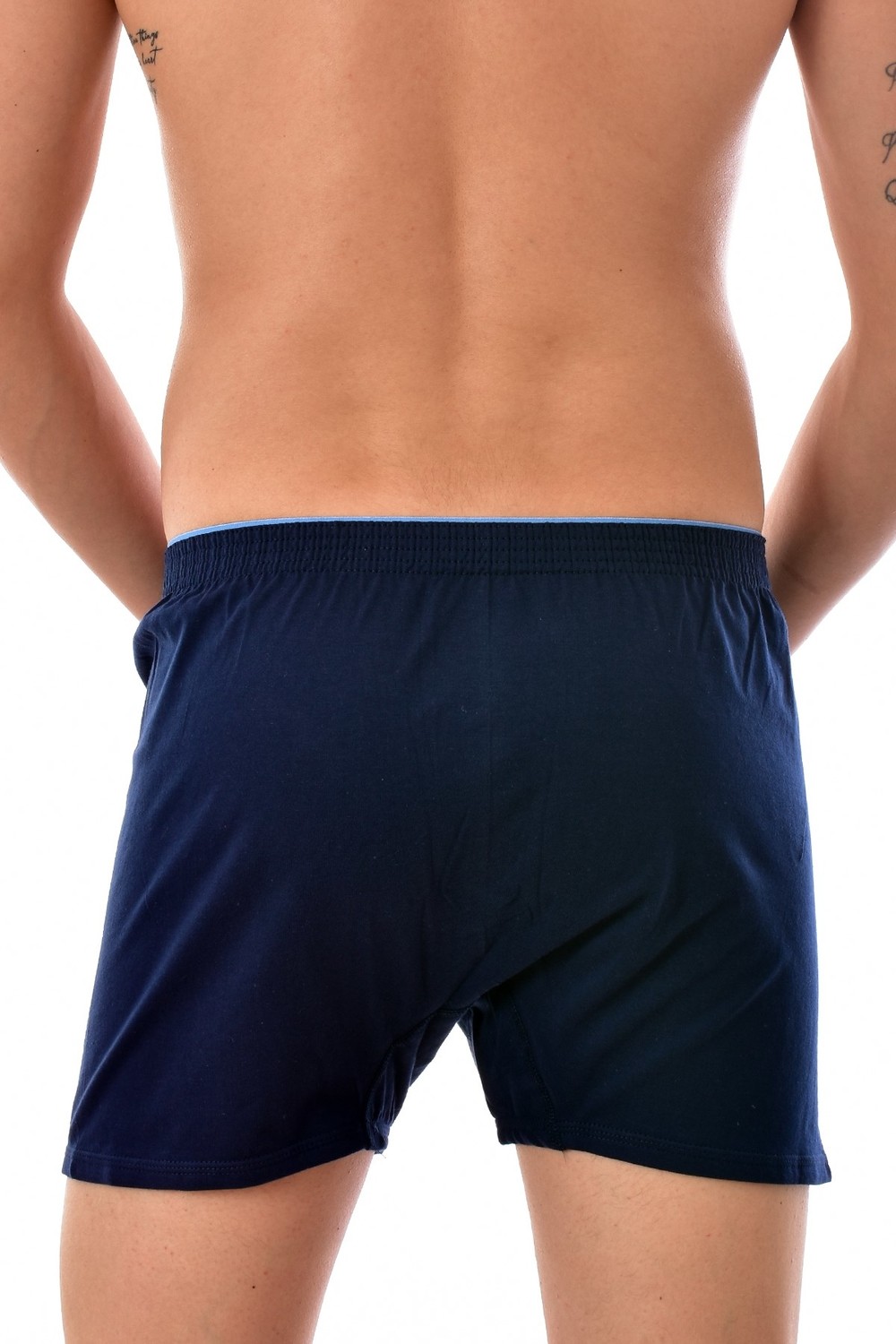 Tutku 6 Adet Tutku Pamuklu Düğmeli Erkek Boxer Lacivert 0117 görsel 2