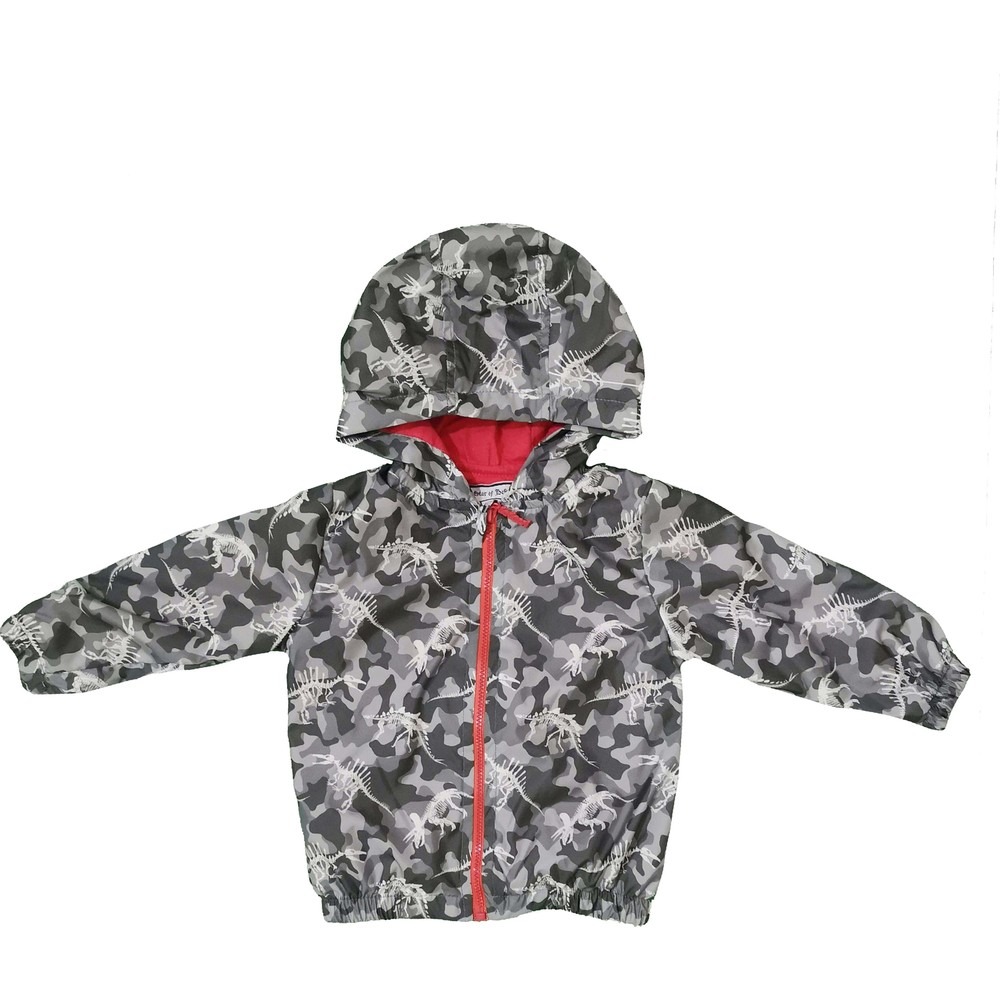 Bebesi Kamuflaj Dinazor Baskılı Erkek Bebek Yağmurluk Fiyatı