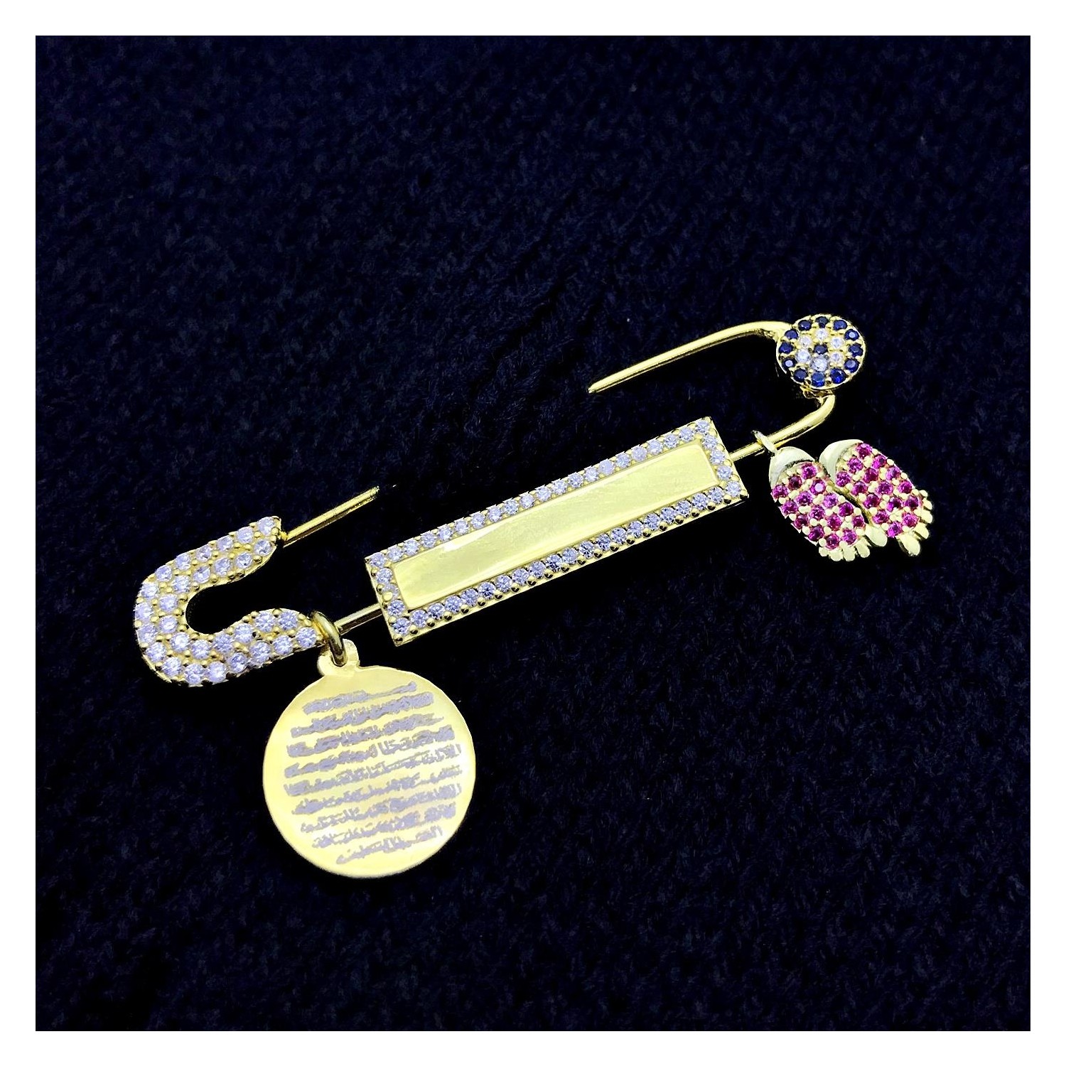 Takı Dükkanı İsimli Gümüş Bebek İğnesi Dualı Nazarlık Fiyatı