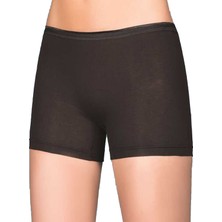 Berrak 3'lü Paket Kadın Boxer Şort  Siyah XL