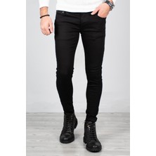 DeepSEA Siyah Likralı Jeans Skinny Fit Esnek Kot Pantolon 2004157
