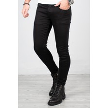 DeepSEA Siyah Likralı Jeans Skinny Fit Esnek Kot Pantolon 2004157
