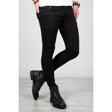 DeepSEA Siyah Likralı Jeans Skinny Fit Esnek Kot Pantolon 2004157
