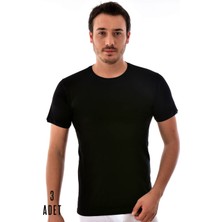 Tutku Elit 3 Adet Elit Erkek Modal Elasthan Fanila Siyah 1003