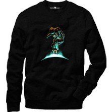Tshirthane Nasa Uzay Astronot  Dünya Ay Sweatshirt