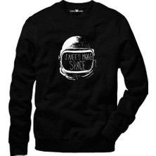 Tshirthane Nasa Uzay Astronot  Dünya Ay Sweatshirt