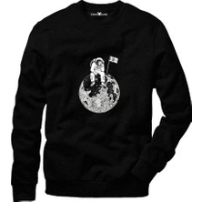 Tshirthane Nasa Uzay Astronot  Dünya Ay Sweatshirt