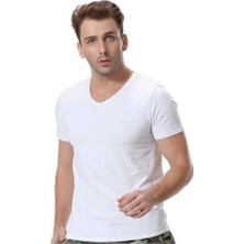 Anıt 3'lü Ribana 1109 V Yaka Yarım Kol Fanila L