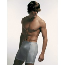 Çift Kaplan 855 Pamuk Elestan Biyeli Erkek Boxer Gri 4 Adet