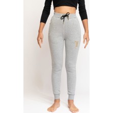 Ödül Ral Sport 60523 Kadın Slim Fit Eşofman Alt Gri