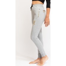 Ödül Ral Sport 60523 Kadın Slim Fit Eşofman Alt Gri