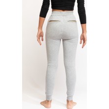 Ödül Ral Sport 60523 Kadın Slim Fit Eşofman Alt Gri