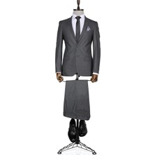 Buenza Slim fit Gri Erkek Takım Elbise
