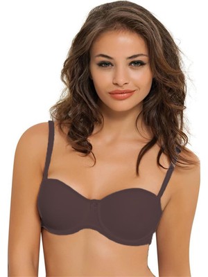 Nbb 3510 Desteksiz Dolgusuz Mikrofiber Straplez Sütyen